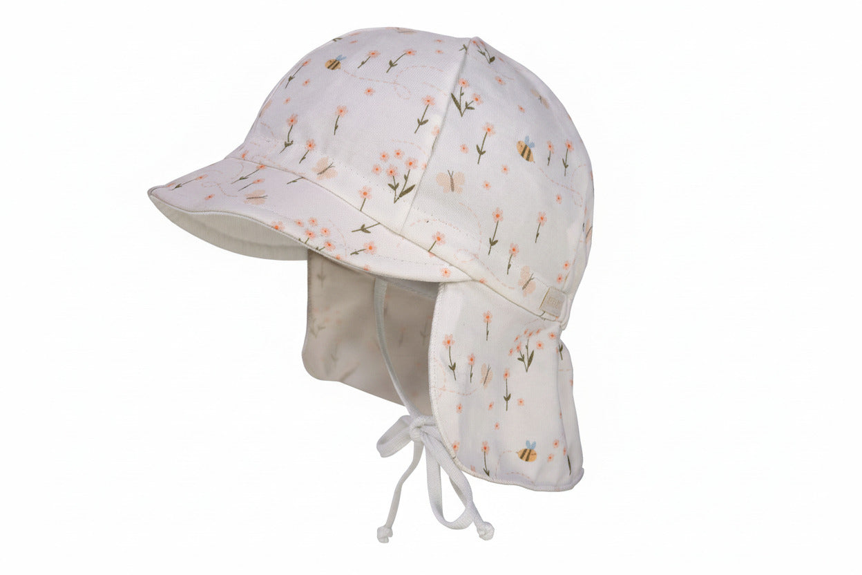 Maximo Baby Mädchen Mütze mit Nackenschutz