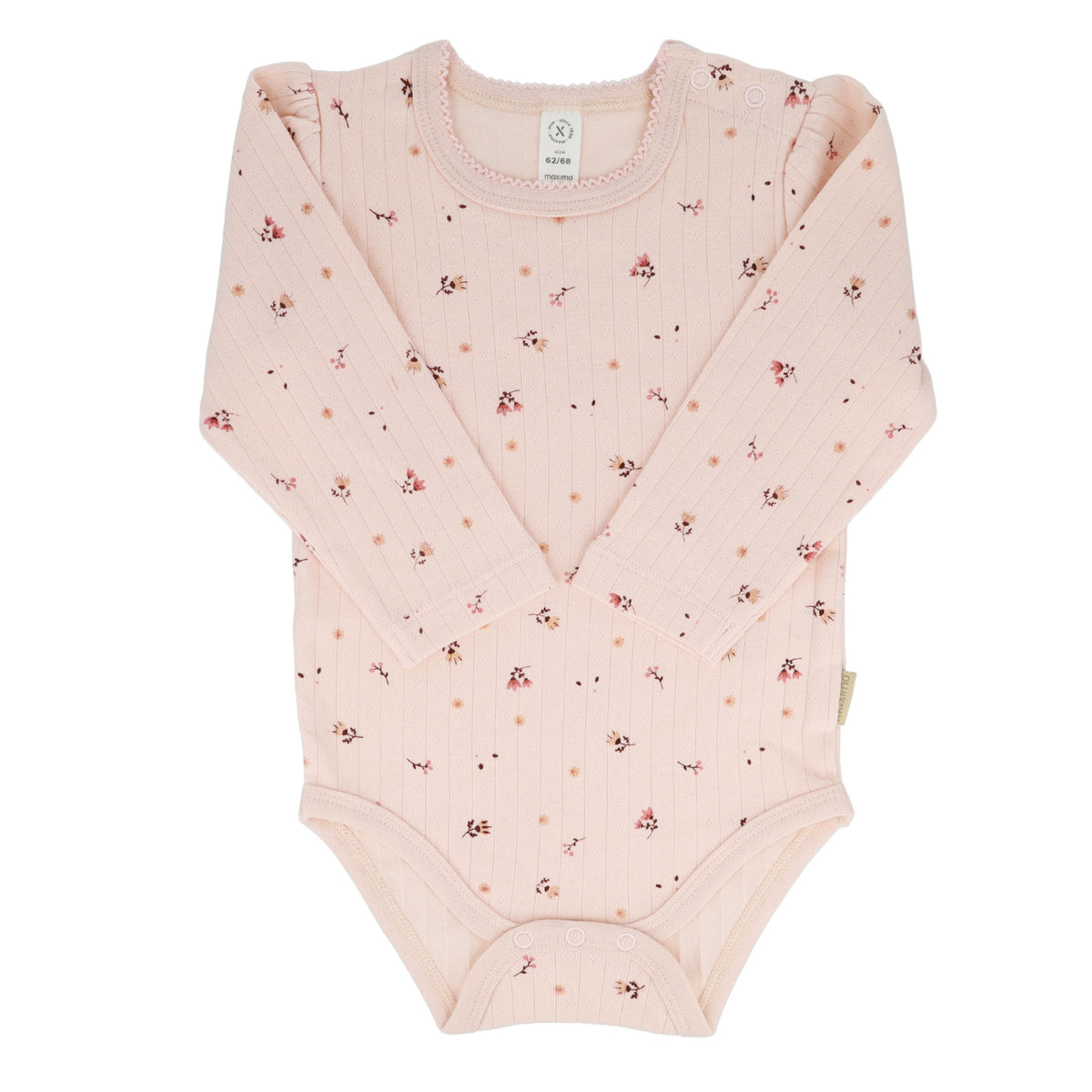 Maximo Baby Mädchen Body Langarm Herbstblume