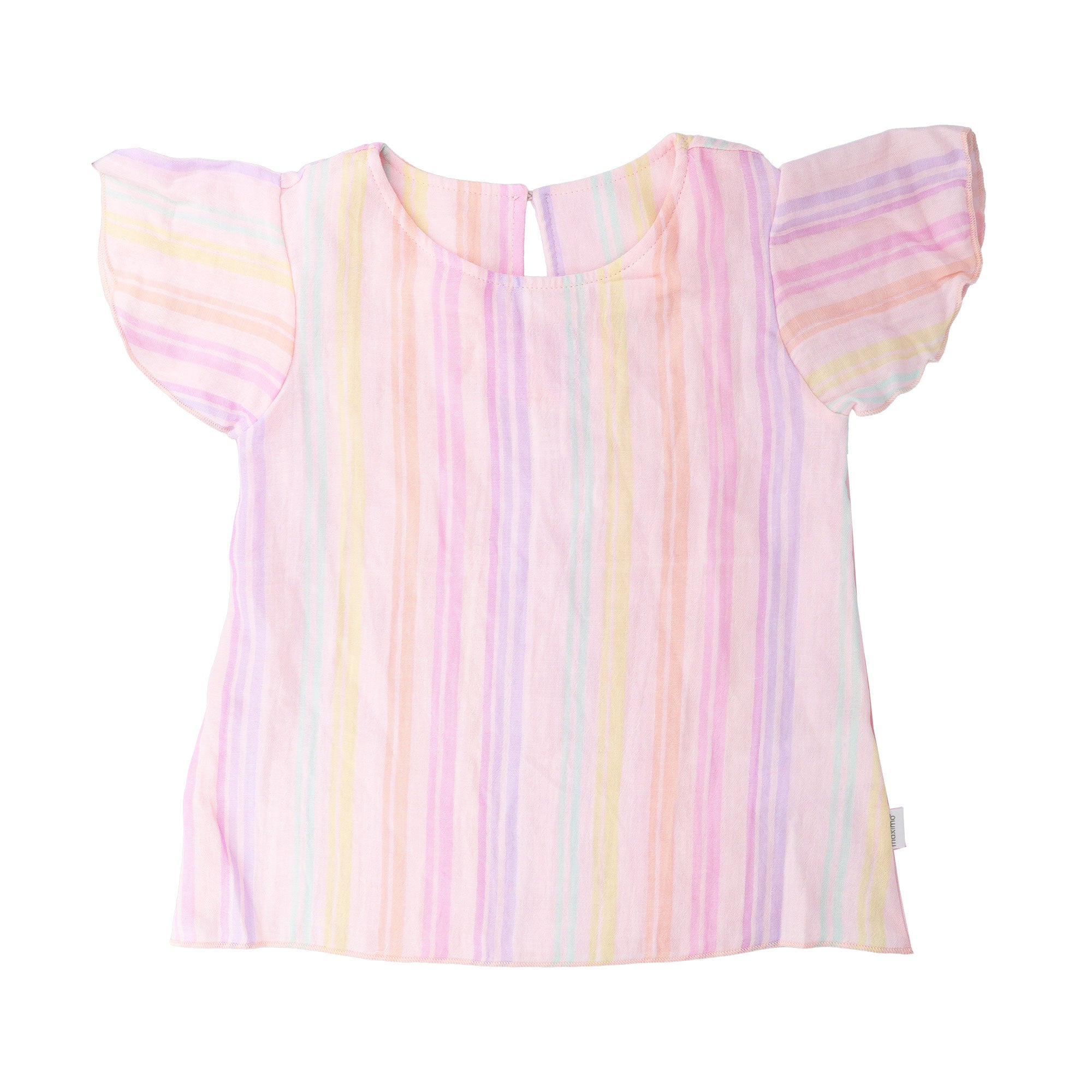Maximo Kinder Mädchen Shirt Flügelärmel, Musselinstoff