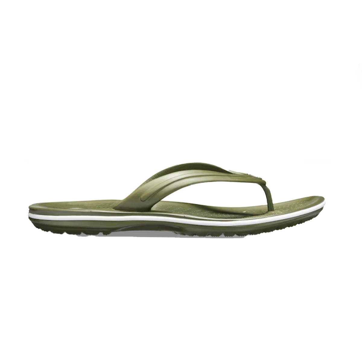 Crocs Unisex Crocband Flip - army green/white