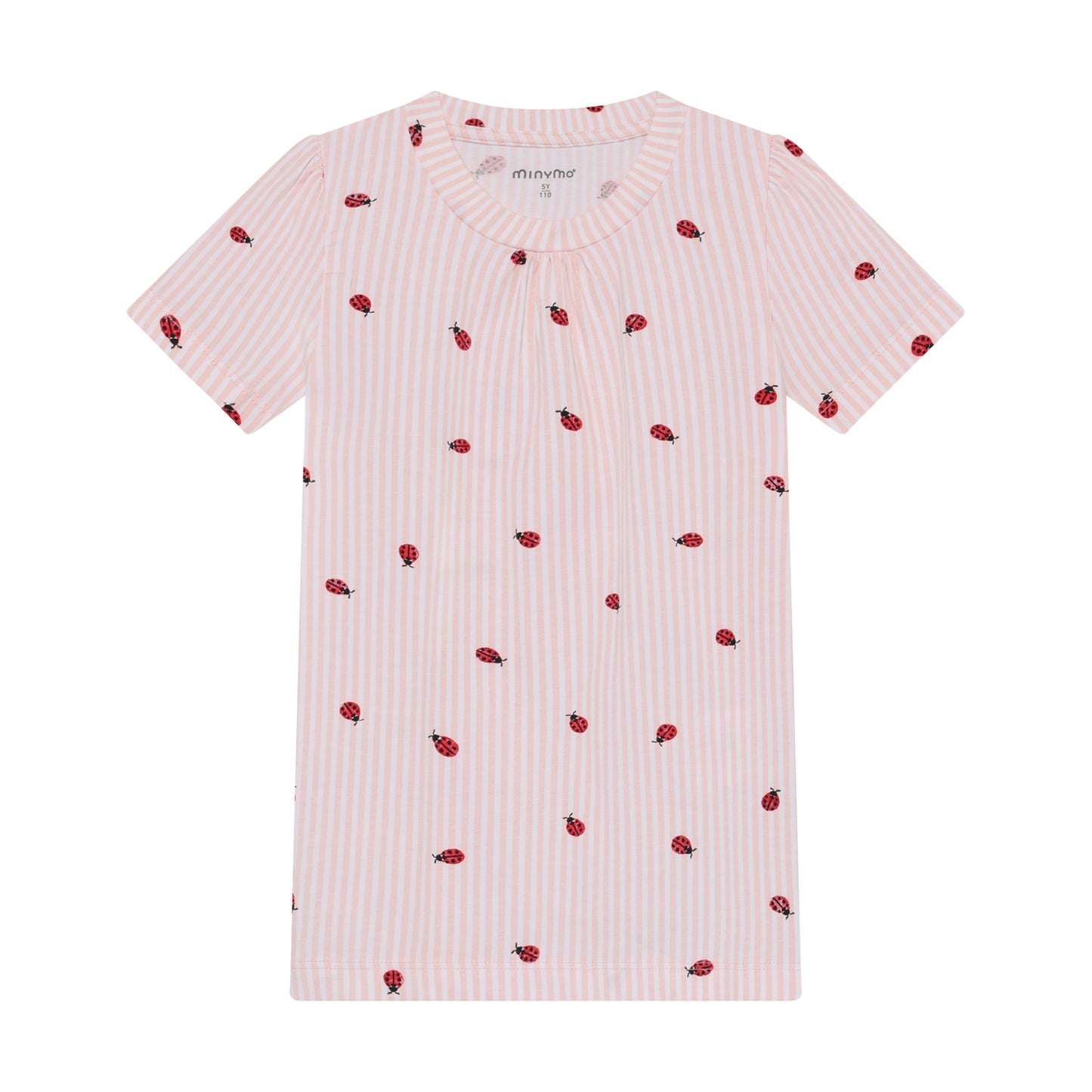 Minymo Mädchen Schlafanzug 124383 – peach blush