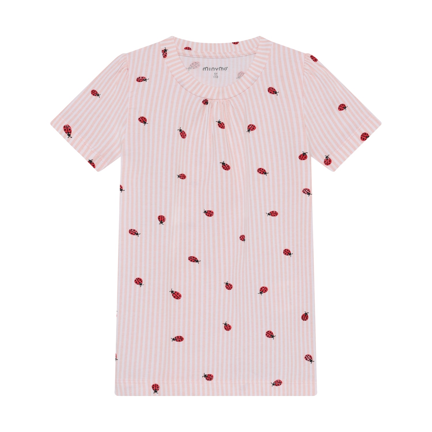 Minymo Mädchen Schlafanzug 124383 – peach blush