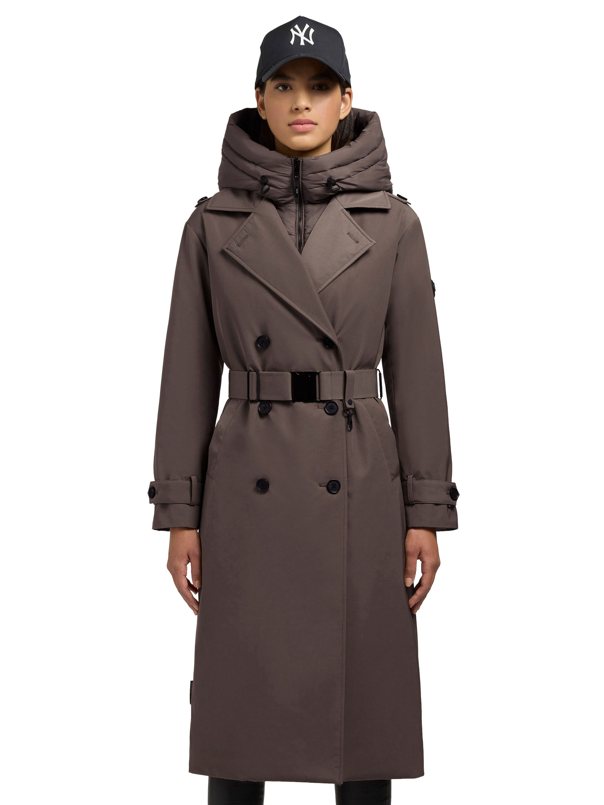 Khujo Damen Winterjacke Trenchcoat ELENA