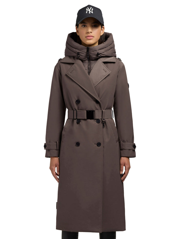 Khujo Damen Winterjacke Trenchcoat ELENA