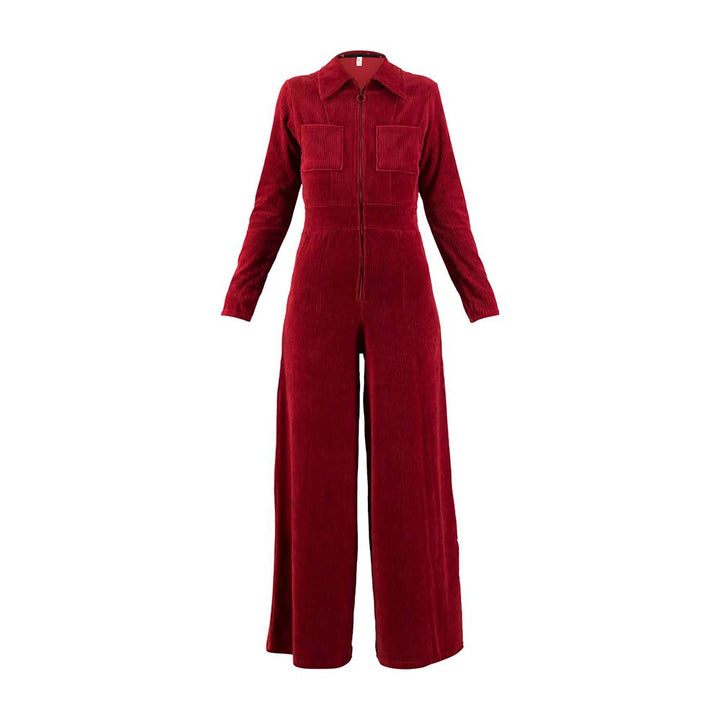Blutsgeschwister Damen Jumpsuits Jolly Molly fine needle red