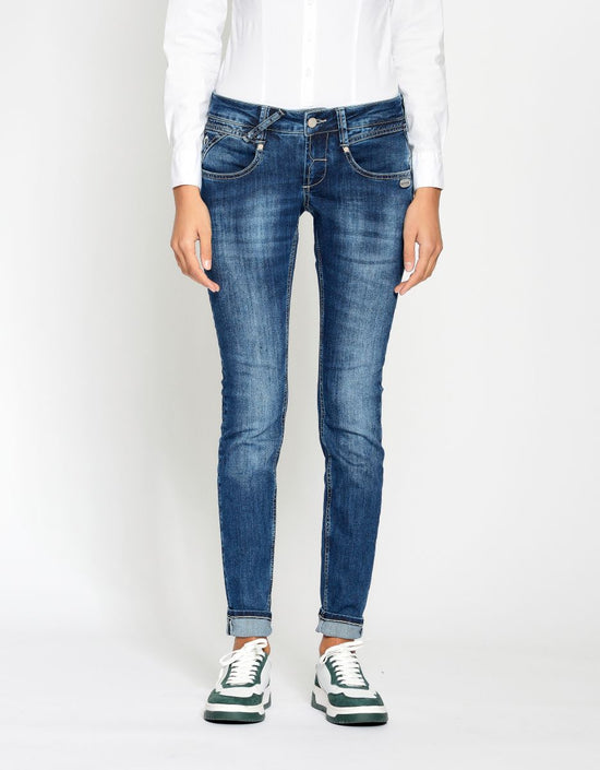 GANG Damen Jeans Skinny Fit 94Nena mid blue