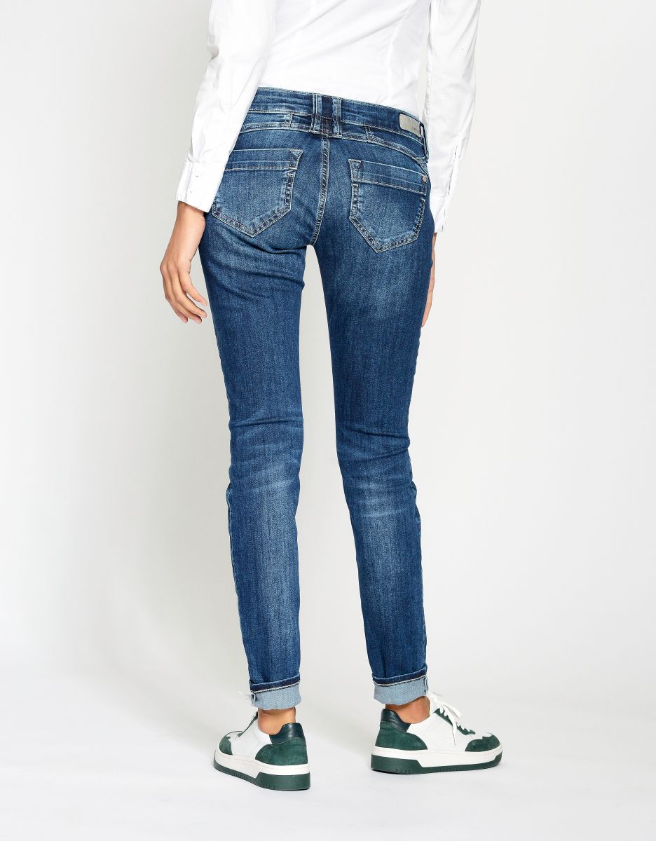 GANG Damen Jeans Skinny Fit 94Nena mid blue