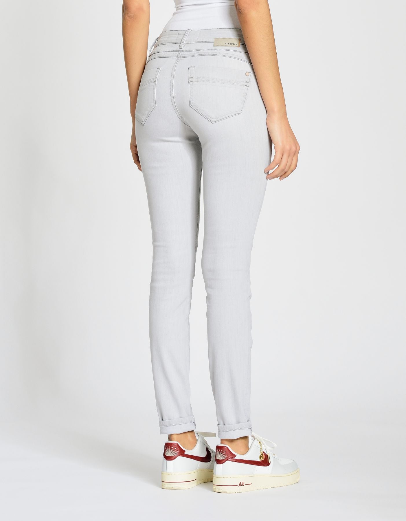 Gang Damen Jeans 94Nele skinny fit - cloudy grey