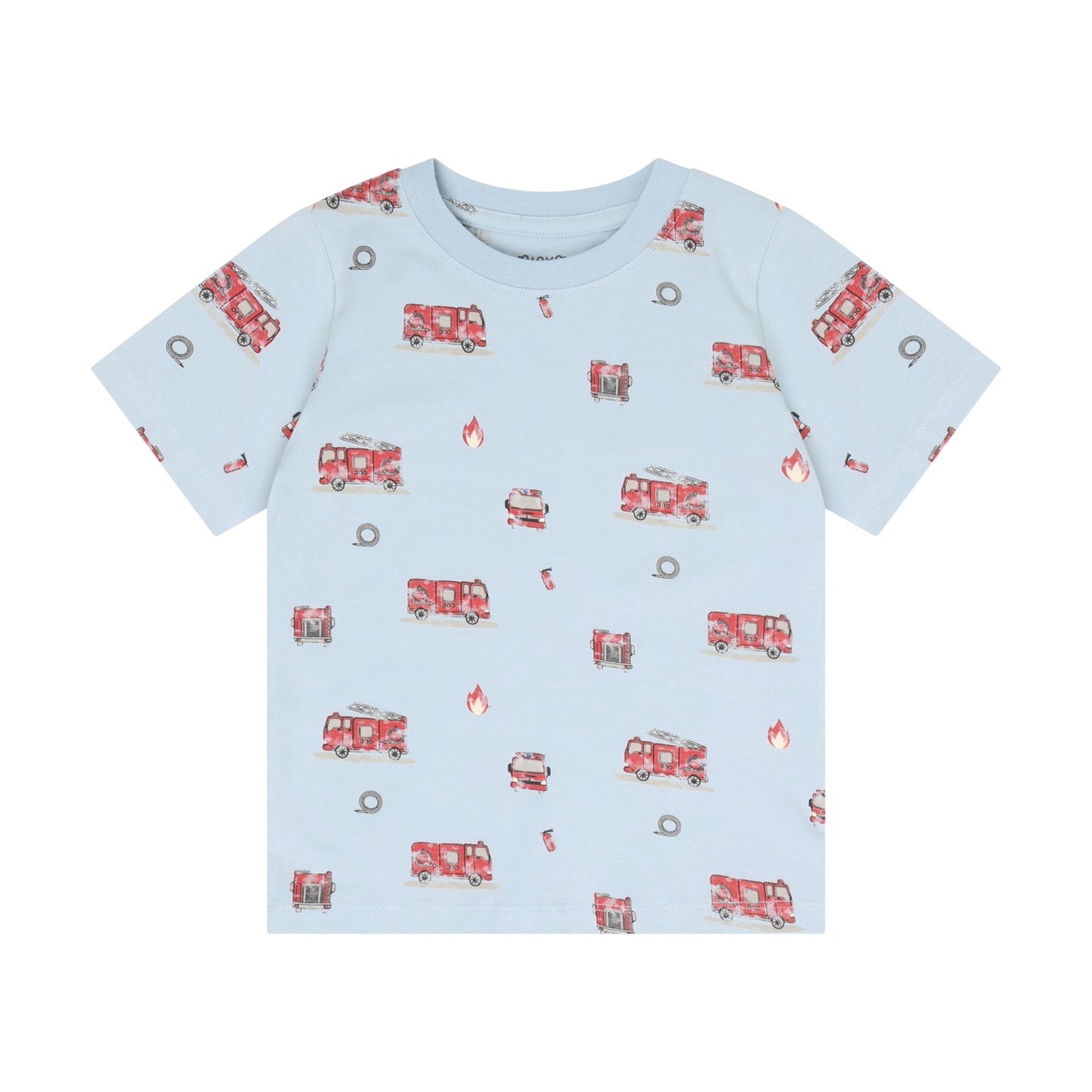 Minymo Jungen Schlafanzug T-Shirt+Short  134356 – niagara mist