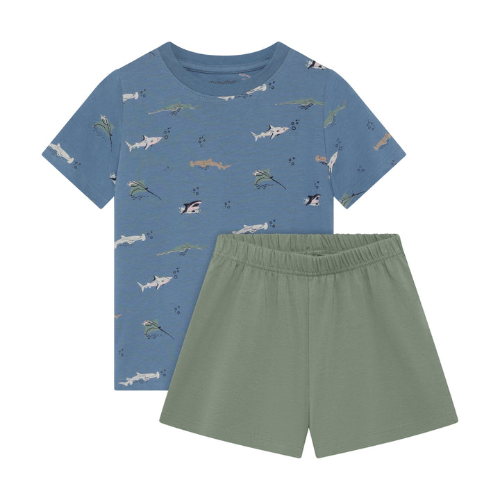 Minymo Jungen Shorts 134357 – blue shadow