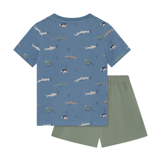 Minymo Jungen Shorts 134357 – blue shadow