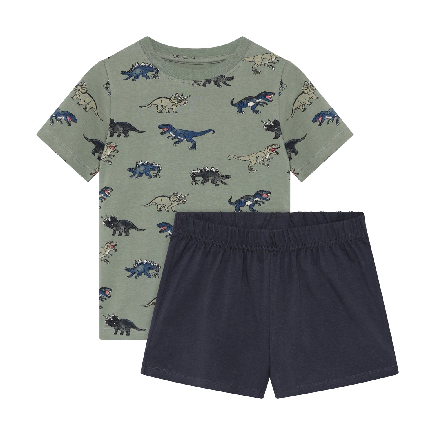 Minymo Jungen Schlafanzug T-Shirt+Short 134358 – lily pad
