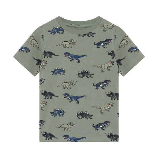 Minymo Jungen Schlafanzug T-Shirt+Short 134358 – lily pad