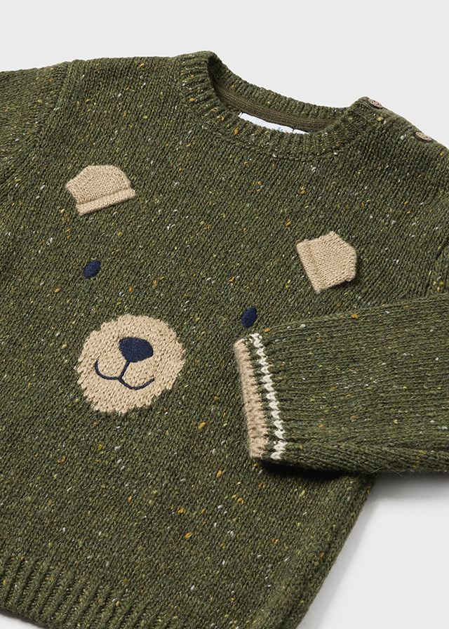 Mayoral Baby Boys Pullover Bär Gesicht 2314