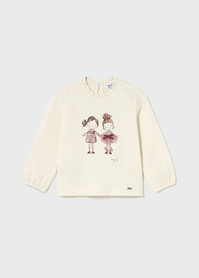 Mayoral Baby Mädchen T-Shirt langarm elegant 2075