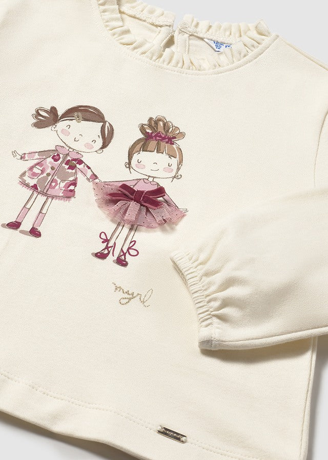 Mayoral Baby Mädchen T-Shirt langarm elegant 2075