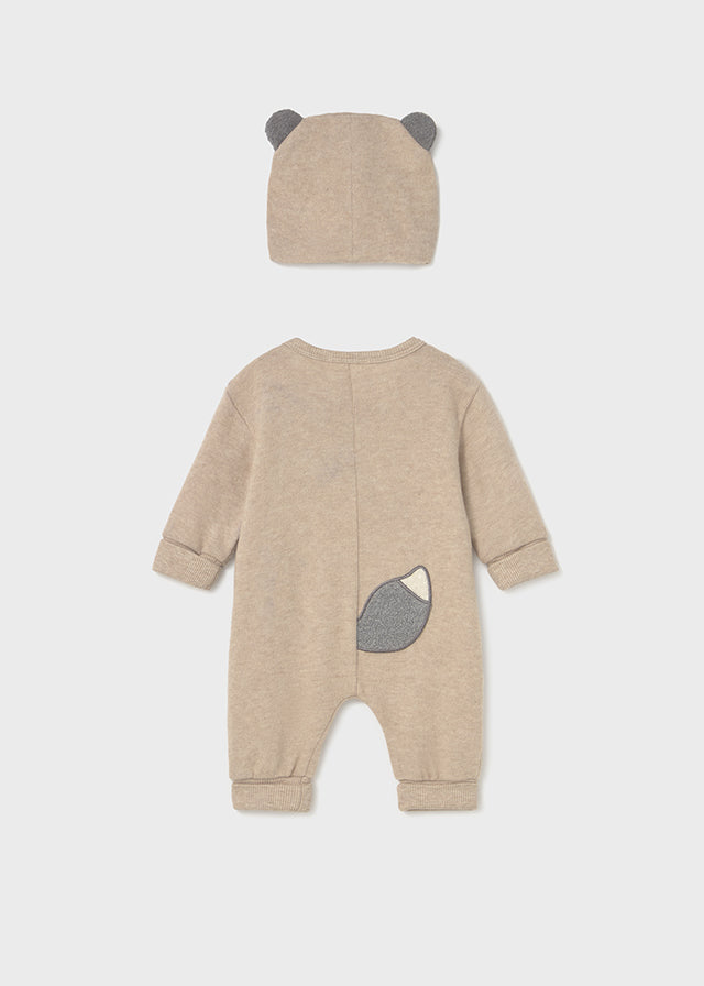Mayoral Baby Jungen Langer Strampler Mütze soft 2613