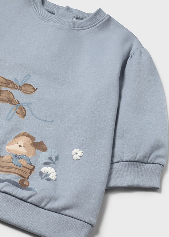 Mayoral Baby Mädchen Kleid Plüsch Grafik 2921