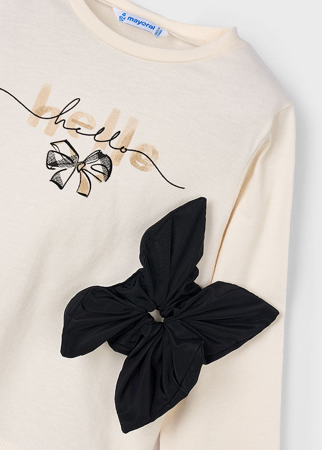 Mayoral Mädchen T-Shirt langarm Haargummi 4008