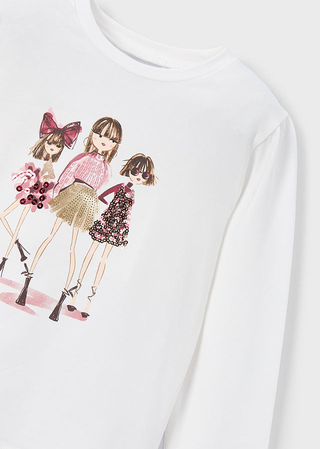 Mayoral Mädchen T-Shirt langarm elegant 4011