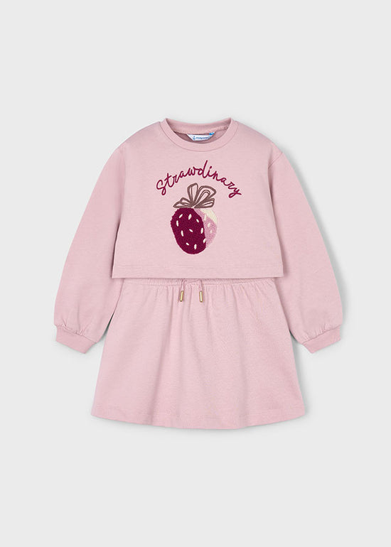 Mayoral Mädchen Kleid aus Fleece, 2-teilig 4927