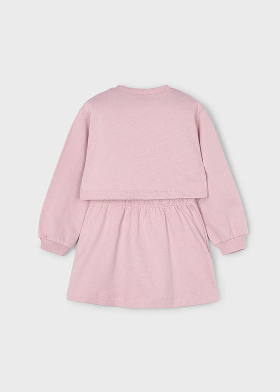 Mayoral Mädchen Kleid aus Fleece, 2-teilig 4927