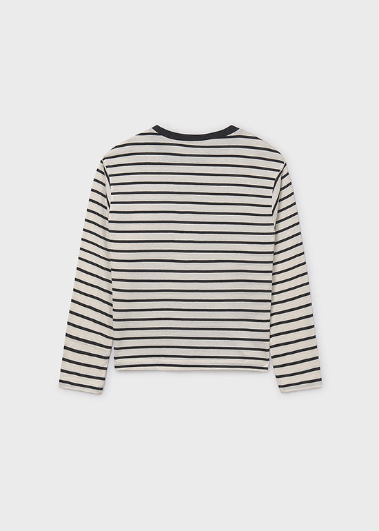 Mayoral Mädchen Shirt la Streifen oversize 7027
