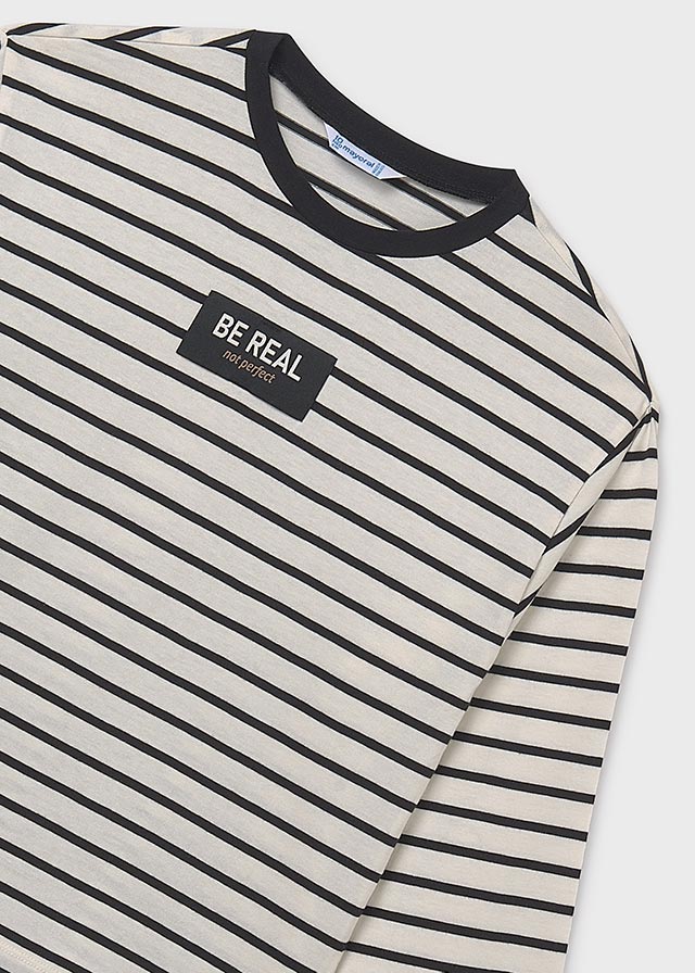 Mayoral Mädchen Shirt la Streifen oversize 7027