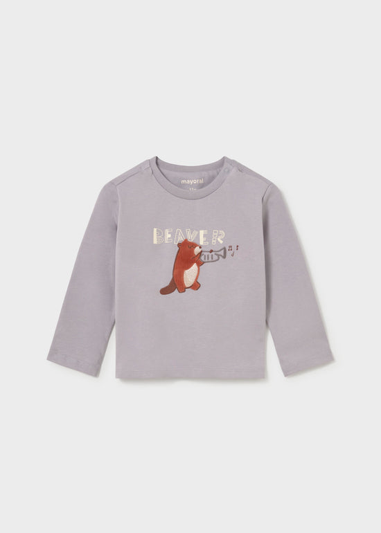 Mayoral Baby-Jungen Langarmshirt 2010 – grau