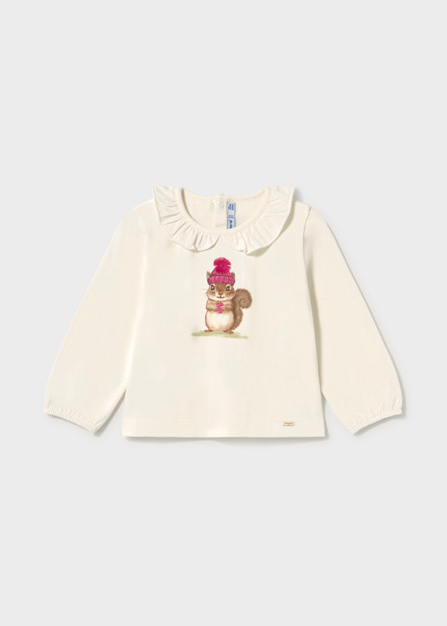 Mayoral Baby-Mädchen Langarmshirt 2089 – rohw-himbe