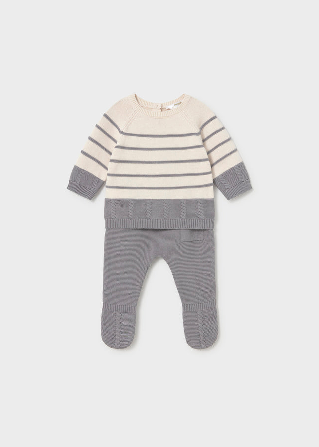 Mayoral Baby-Jungen Set Strampelanzug 2505 – ashgrau