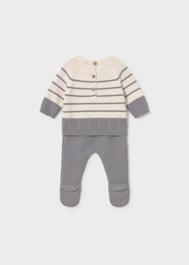 Mayoral Baby-Jungen Set Strampelanzug 2505 – ashgrau