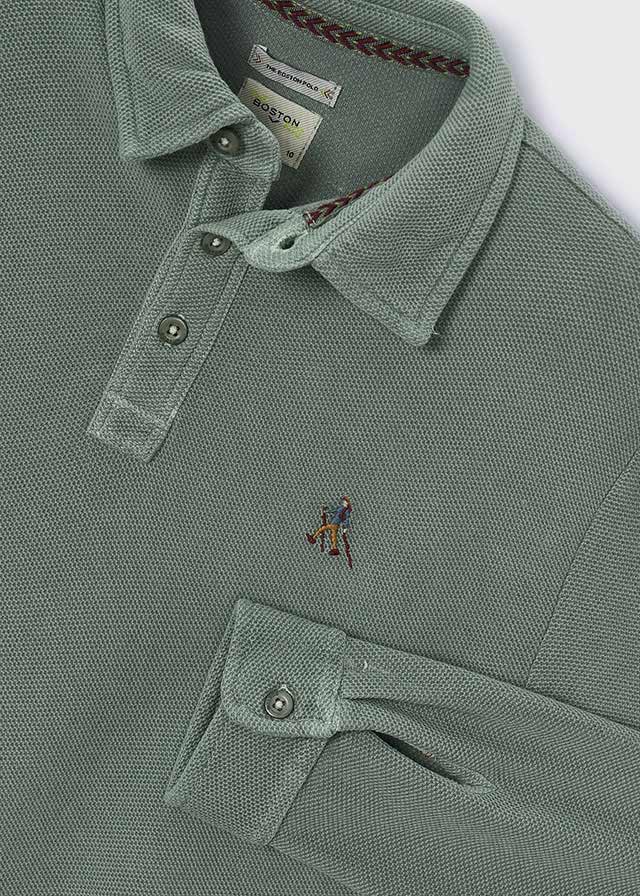 Boston Jungen Langarmshirt 7112 – moos