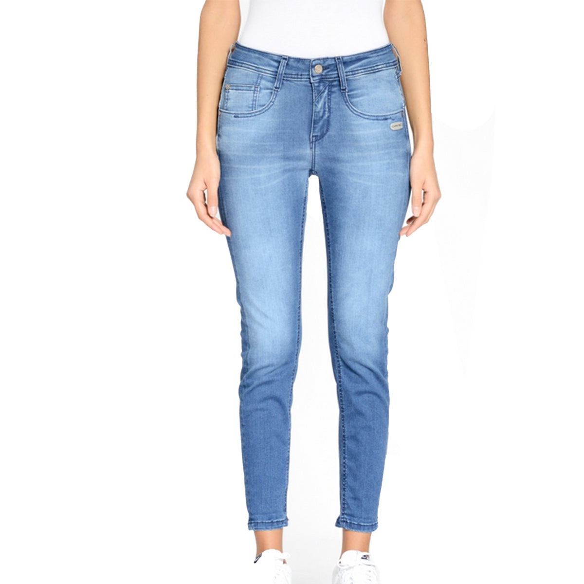 GANG Damen Jeans 94AMELIE CROPPED - glam blue