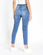 GANG Damen Jeans 94AMELIE CROPPED - glam blue