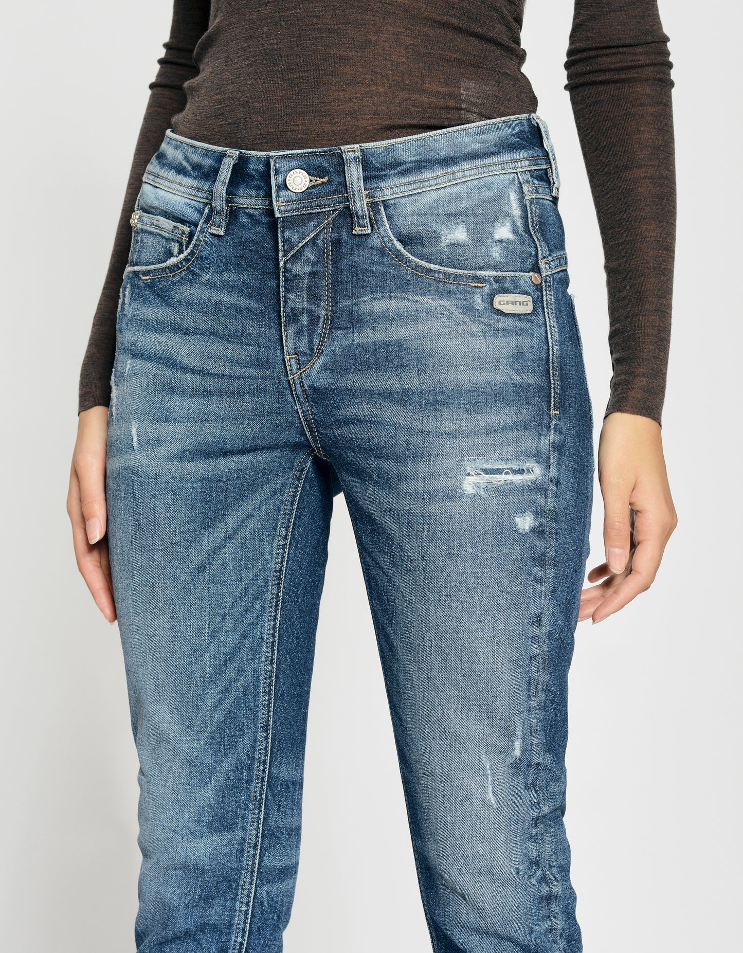 GANG Damen Jeans 94AMELIE CROPPED