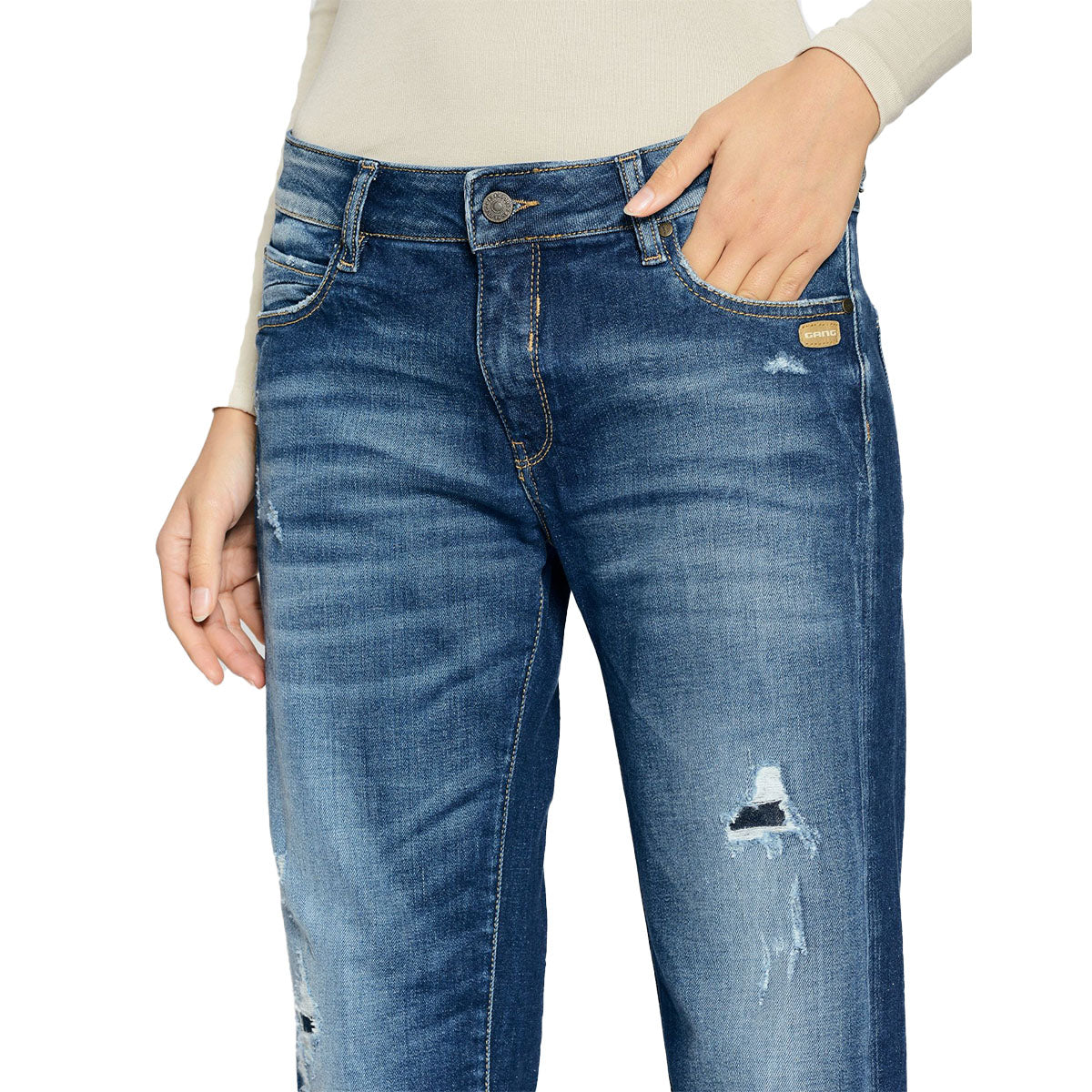 Gang Damen Jeans 94NADIA CROPPED - boyfriend fit