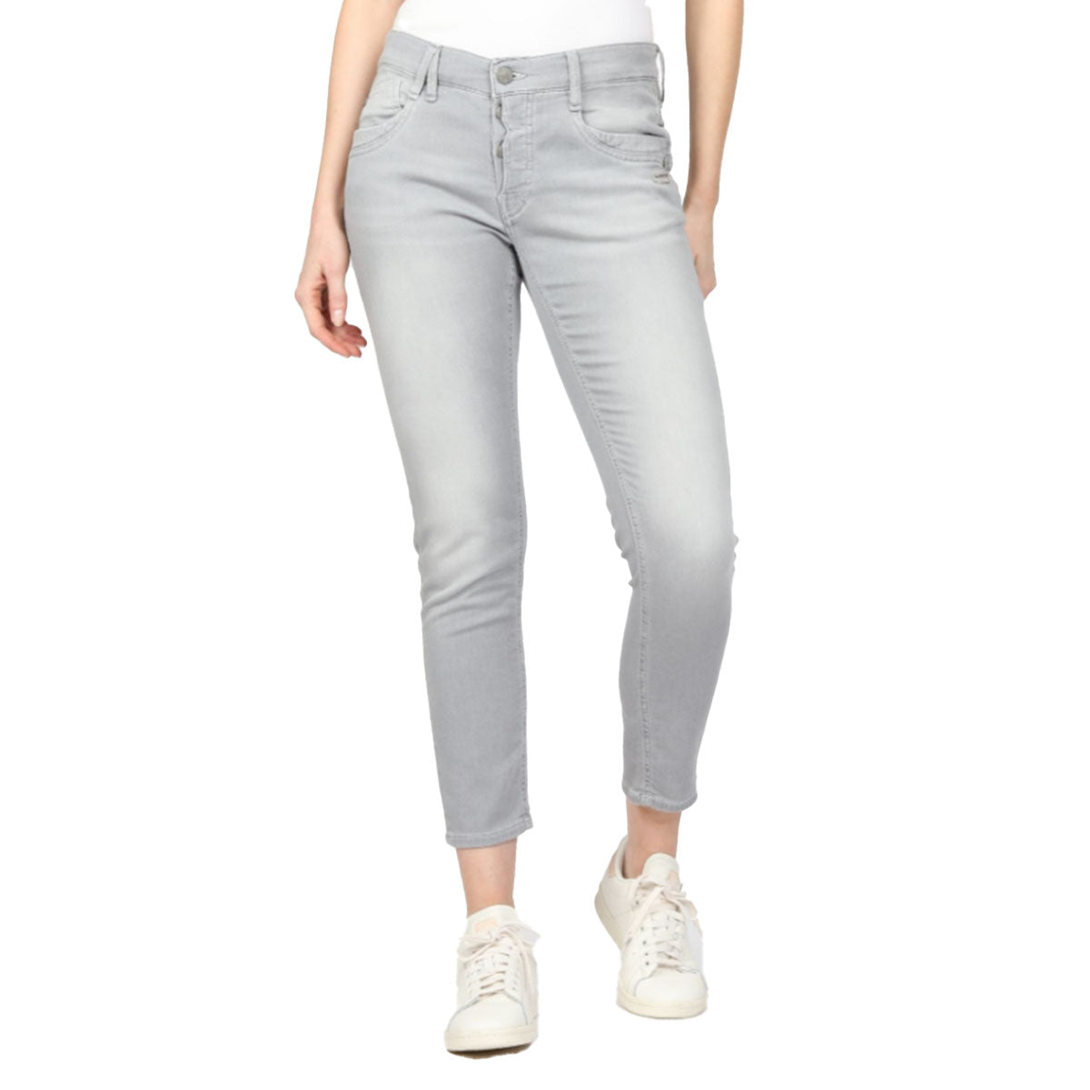 Gang Damen Jeans 94Gerda CROPPED  - ice grey vint