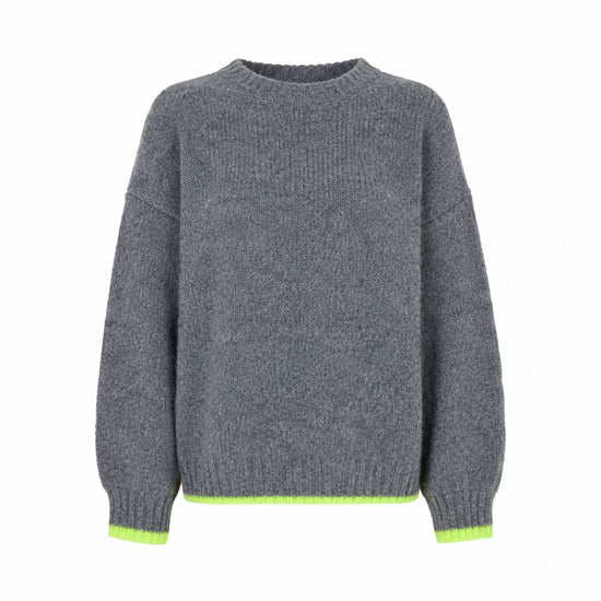 Emily van den Bergh Damen Strickpullover – grau