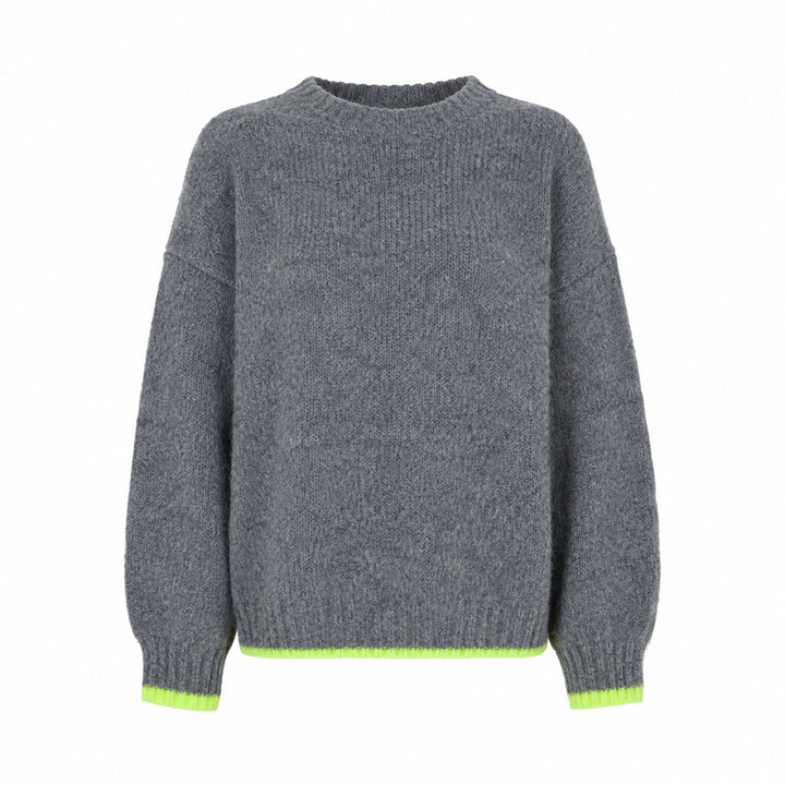 Emily van den Bergh Damen Strickpullover – grau