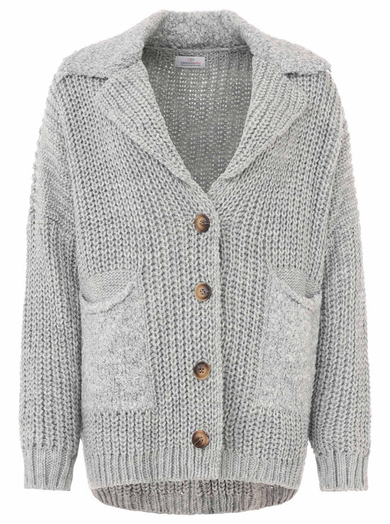 Zwillingsherz Damen Strickjacke "Grobstrick"