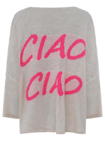 Zwillingsherz Damen Pullover Oversize "Ciao Ciao"