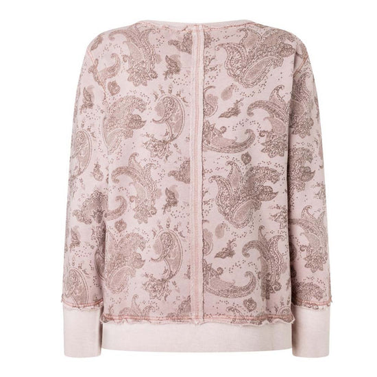 Timezone Damen Sweatshirt Signature - blush tonal paisley