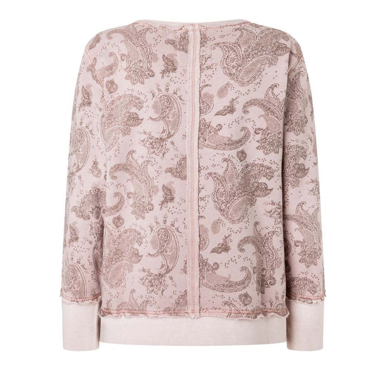 Timezone Damen Sweatshirt Signature - blush tonal paisley