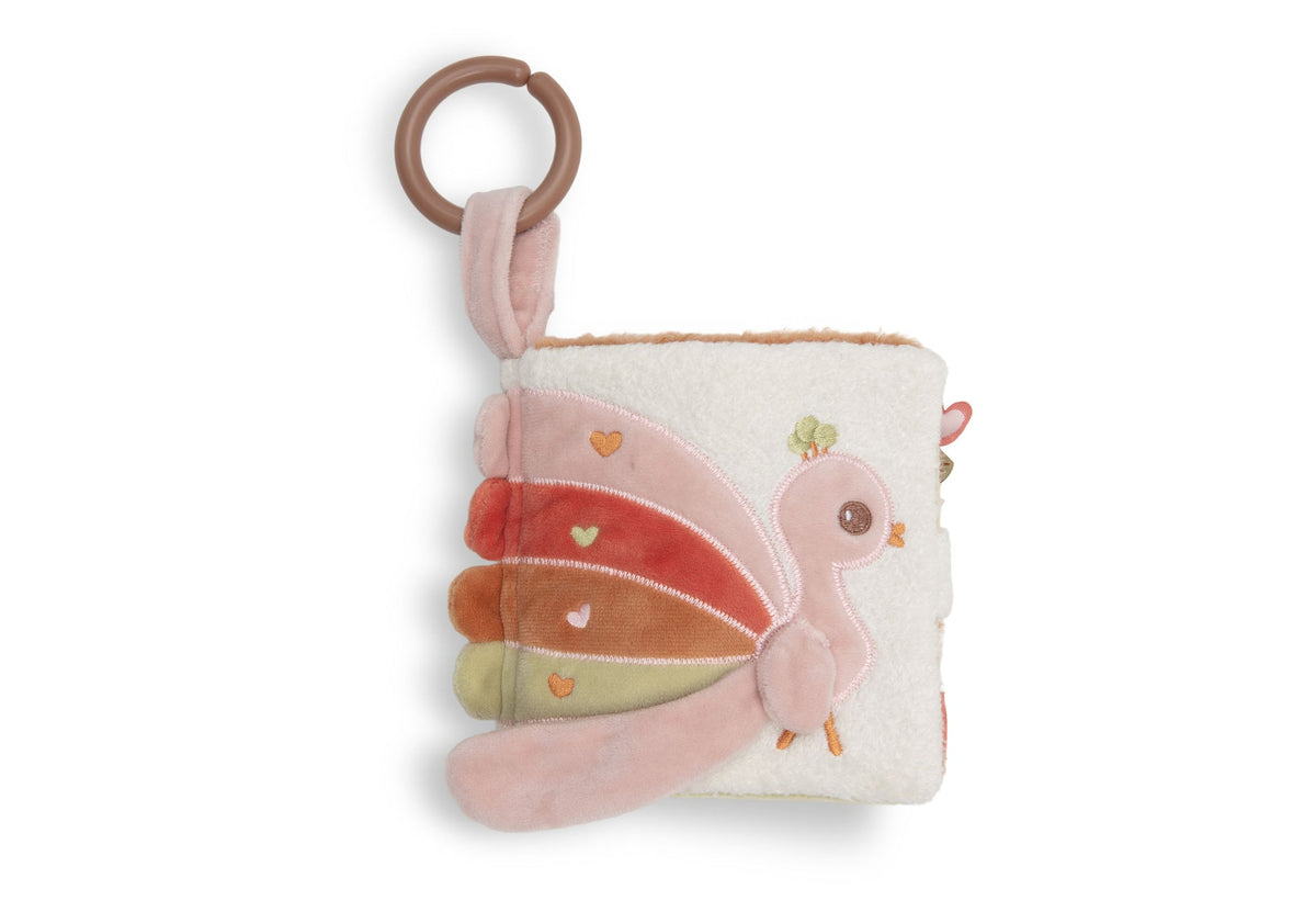 Jollein Baby Stoffbuch mit Aktivitäten Soft Plumes – Multicolor