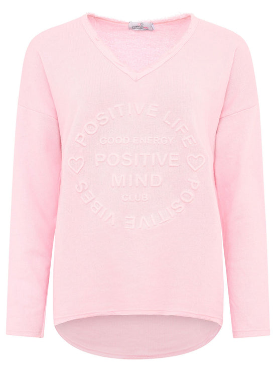 Zwillingsherz Damen Sweatshirt BW "Positive Mind"