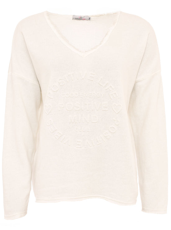 Zwillingsherz Damen Sweatshirt BW "Positive Mind"