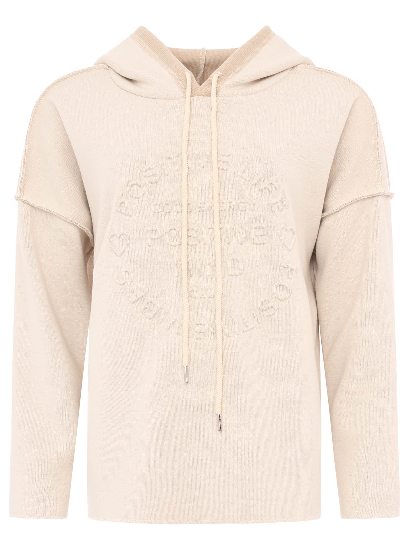 Zwillingsherz Damen Pullover Double Face Hoodie "Positive Mind"