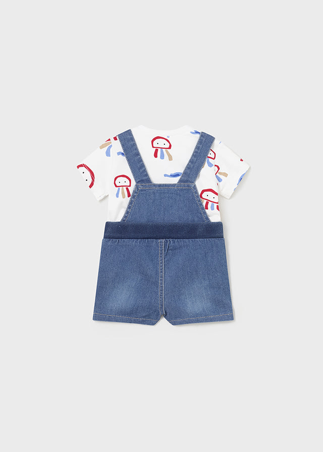 Mayoral Baby Boys Set Latzhose Jeans 1624