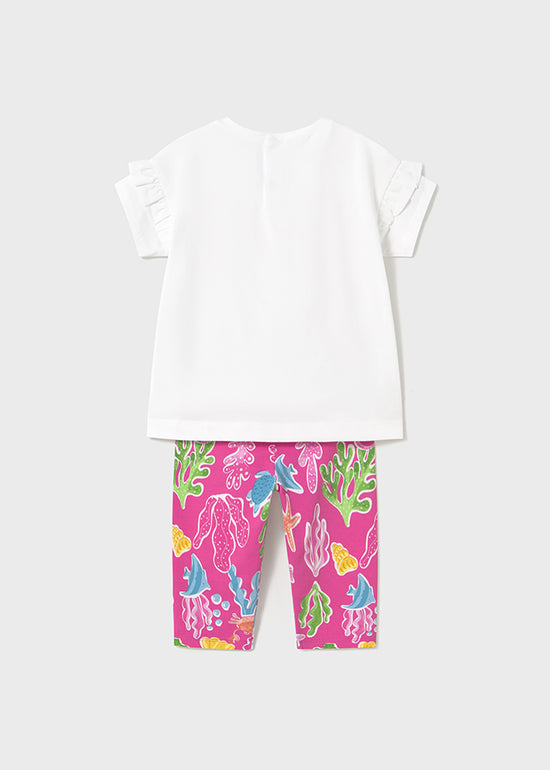 Mayoral Baby Mädchen T-Shirt mit Leggings 1739